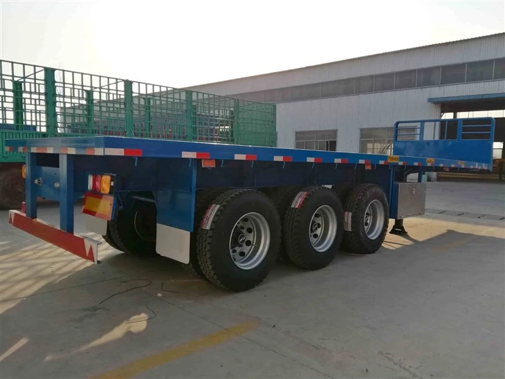 Best Quality 3 Axle Flatbed Semi Trailer Factory Direct Sale